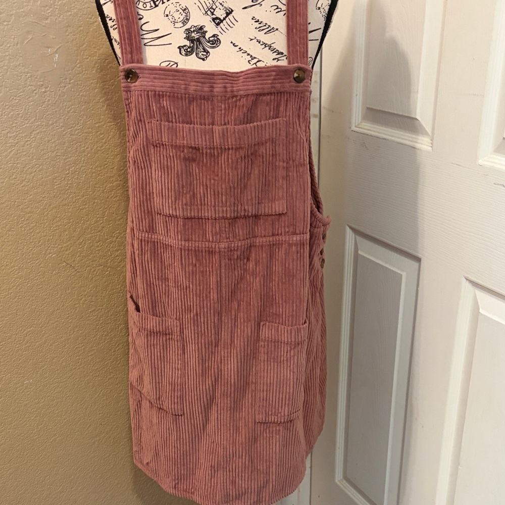 Wild Fable Dusty Pink Overall Dress